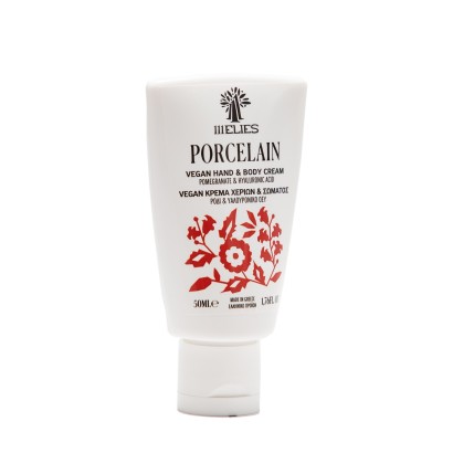 PORCELAIN hand and body cream with pomegranate & hyaluronic acid for antioxidant protection and moisturization