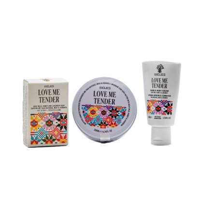 LOVE ME TENDER skincare collection with goat milk, honey & lavender by 111ELIES