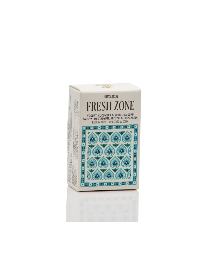 FRESH ZONE soap with yogurt, cucumber and spirulina by 111ELIES